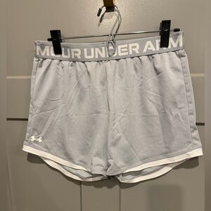 Under Armour Women's Light Gray Athletic Shorts